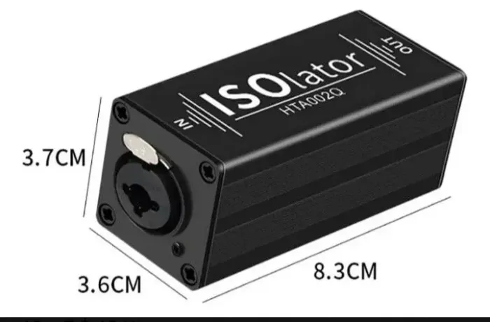 Isolador de áudio XLR 