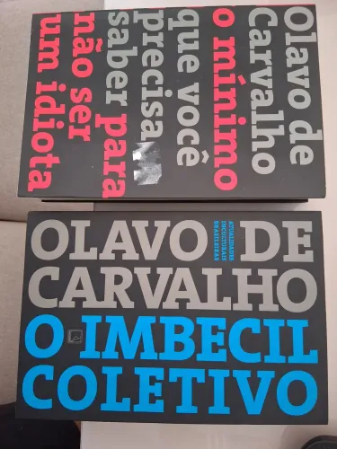 Combo livros O imbecil coletivo e O minimo que vc precisa saber para não ser um idiota.