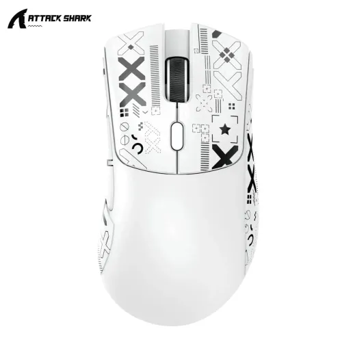 Mouse Gamer Attack Shark R1 Wireless / Bluetooth / USB - Leve (Novo)