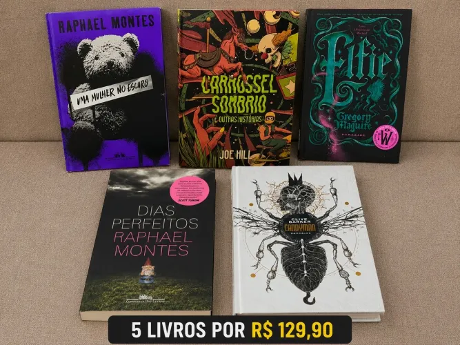 Kit de livros com 5