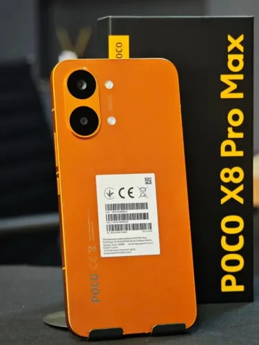 Poco X8 PRO MAX 5G 256GB 12GB - Laranja Top de Linha com Entrega Rápida em Curitiba