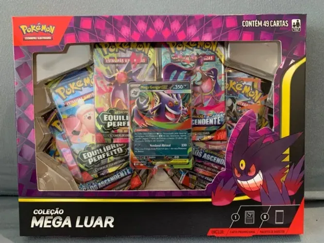 Box Pokémon Coleção Mega Luar - Mega Gengar - Copag
