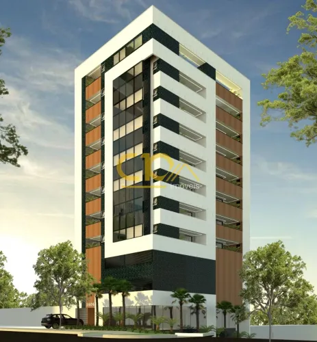 Apartamento na planta com varanda, 2 quartos suite 1 vaga, para investidor
