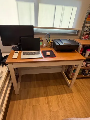 Mesa e estante para escritório- Excelentes