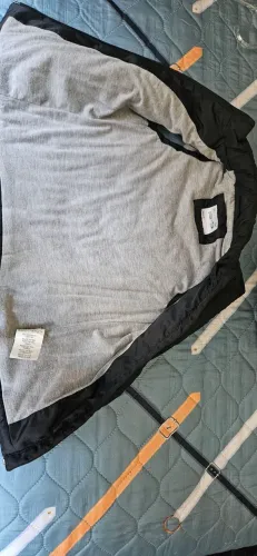 Colete infantil acolchoado, preto, tamanho 4.