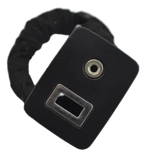 Moldura Conector Sem Usb Auxiliar Ecosport 2013 Original Cinza