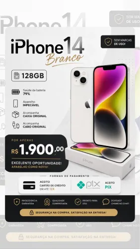 iPhone 14 | 128Gb | Extremamente novo