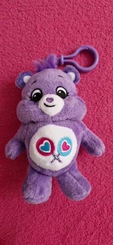 Ursinho carinhoso cacau show Lilas pelúcia chaveiro RARO 