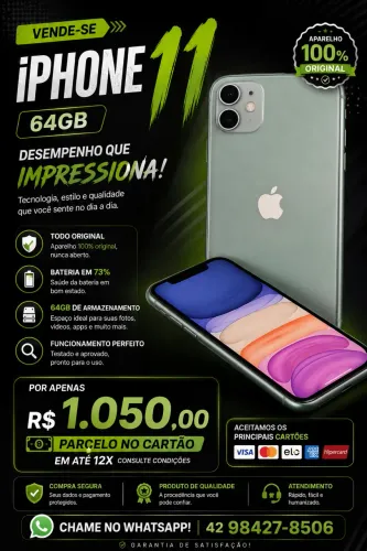 iPhone 11 64gb impecável