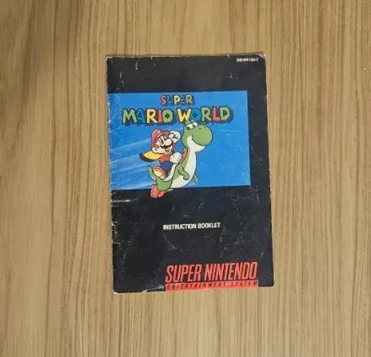 Manual Original Super Mario World SNES (Super Nintendo) - Versão Americana