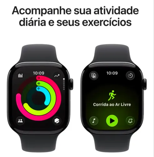 Apple Series 11 Watch (gps) 46mm preto-azeviche pulseira esportiva preto