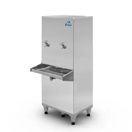 Bebedouro Industrial 50 Litros Aço Inox Com 2 Torneiras - 127v - Frisbel