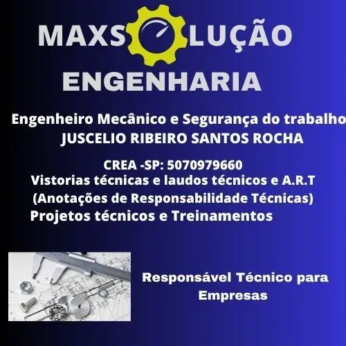 Engenheiro mecânico e de Segurança do trabalho 