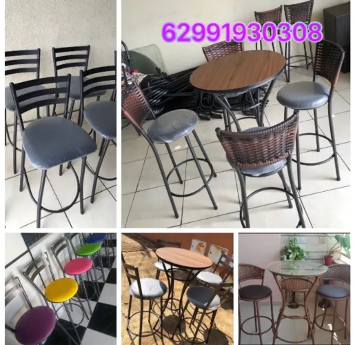 Banquetas banqueta mesas cadeirão cadeiras mesa alta e baixo