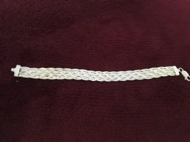 Pulseira de prata 8 nós
