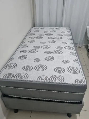 Cama solteirão completa com box