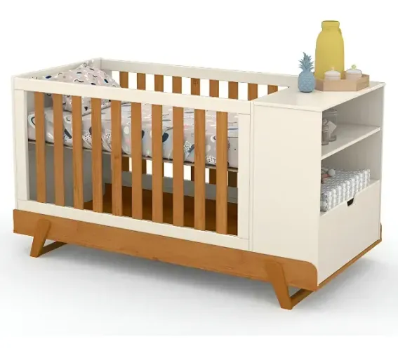 Berço Multifuncional Bkids Off White Freijó Eco Wood - Matic