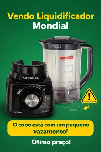 Liquidificador Mondial turbo - preço baixo