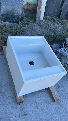 Lavatório quartzo branco 