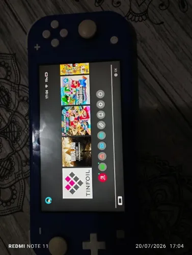 Nintendo switch lite Desbloqueado mod chip cartão de 64gb com acessorios