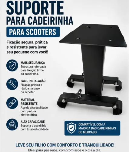 Suporte para cadeirinha scooter