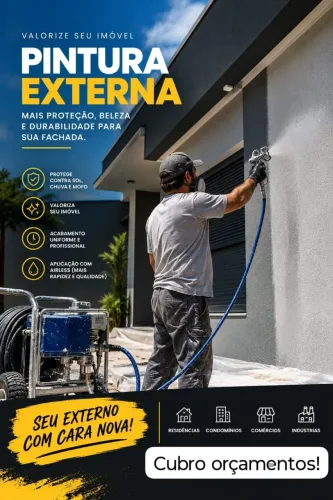 PINTURA EXTERNA - MECANIZADA, RAPIDA E PRÁTICO