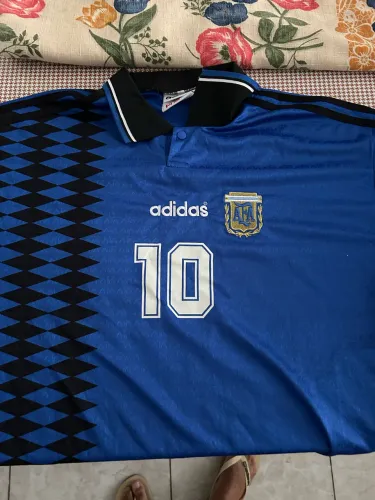 Camisa Argentina Copa 1994 Maradona 10 Retrô Adidas - Tamanho GG