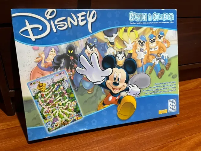 Jogo de tabuleiro Corrida a Caixa Forte - Disney - COMPLETO - USADO - LEIA A DESCRIÇÃO