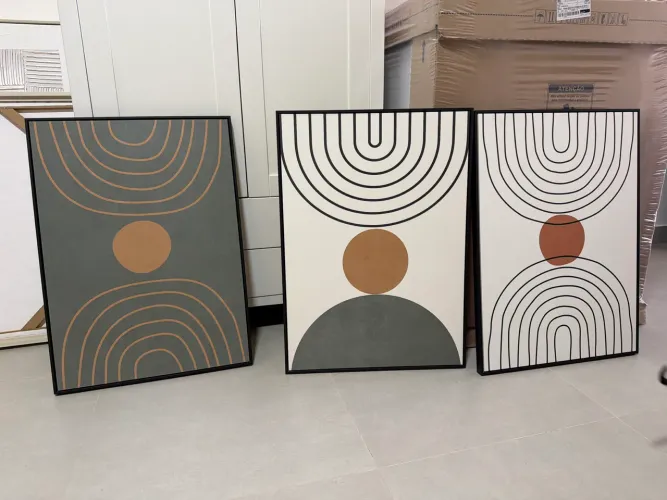 Conjunto de quadros geométricos