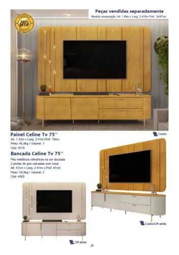 PAINEL E BANCADA CELINE 2.40 r$ 1999,00