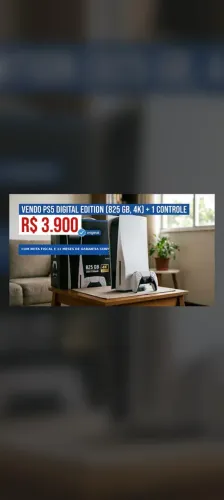 VENDO PS5, NA CAIXA E GARANTIA SONY