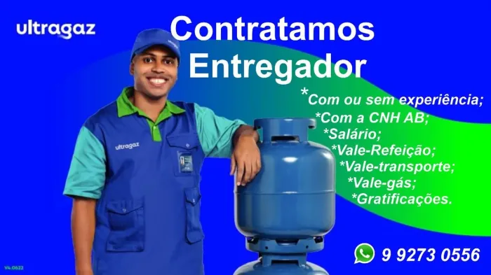 Contratamos Entregador de Gás.