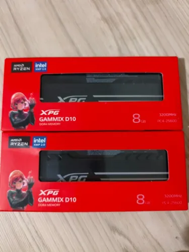 Memória XPG Gammix D10 DDR4  3200Mhz 8gb x 2 total 16gb 