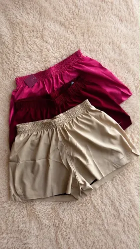 Short duplo feminino