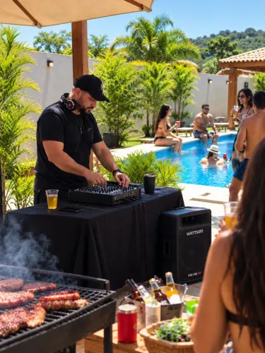 DJ, som e iluminação para festas. Atendemos em Itaboraí e região