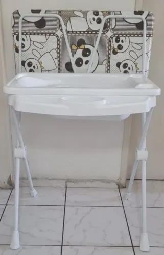 Banheira Bebê Plástica Panda Galzerano Cor Branco
