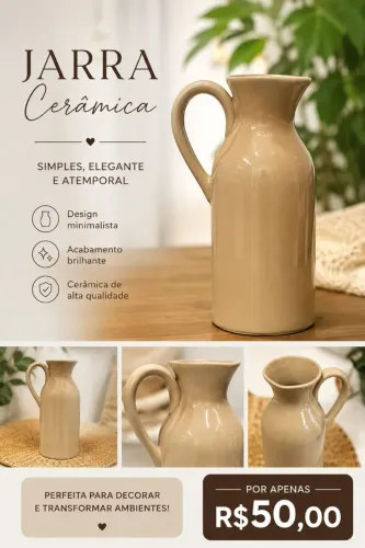 Jarra em cerâmica