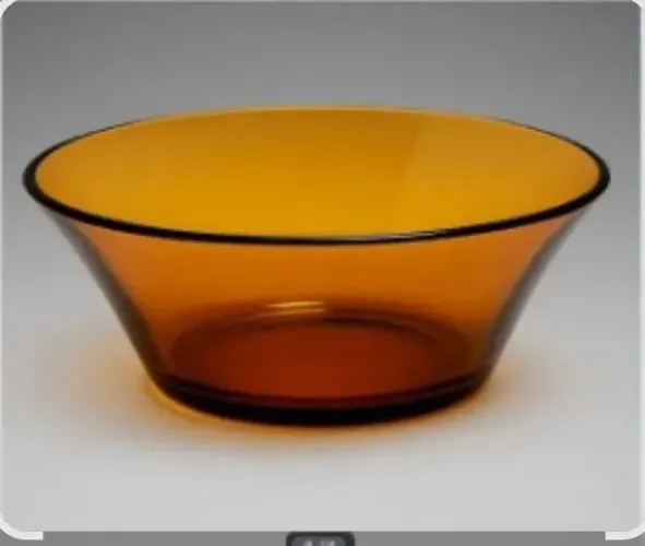 Saladeira oval duralex cor âmbar vidro redonda
