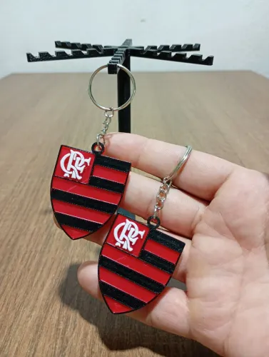 Kit 2 chaveiros 3d do CR Flamengo