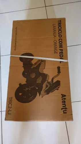 TRICICLO COM PEDAL UNISSEX LARANJA 