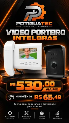 Video Porteiro Ivr 1010 Branco E Preto Intelbras 110V/220V