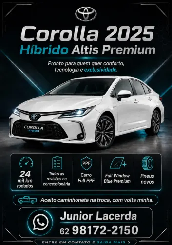 Toyota Corolla Altis Prem. Hybrid 1.8 Flex AUT 2025