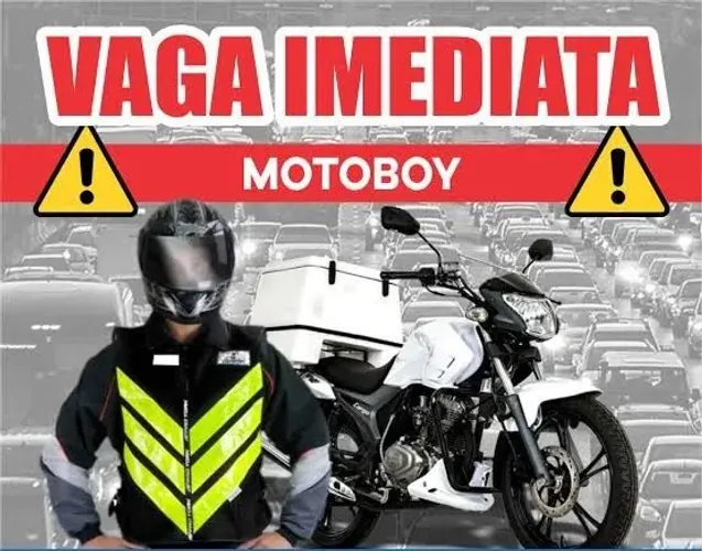 Vaga de Emprego - Motoboy Entregador Gás e Água Mineral