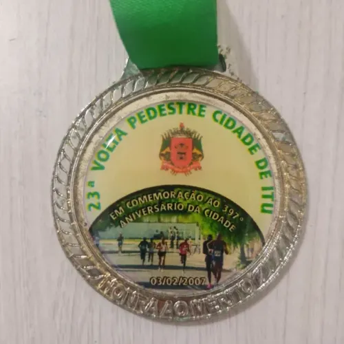Medalha Volta Pedestre De Itu 2007 23 Edição Corrida 11 caminhada