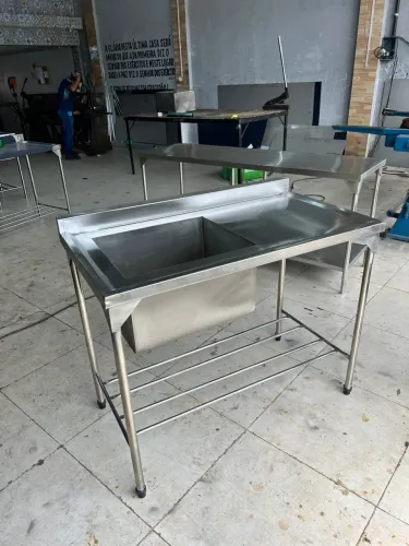 Pia inox de 1.15x60