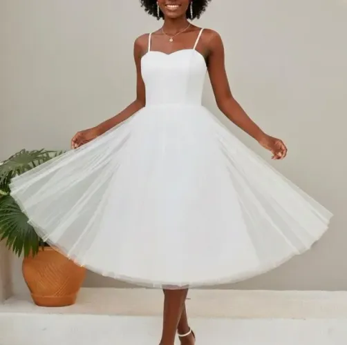 Vestido De Noiva Tule Internacional