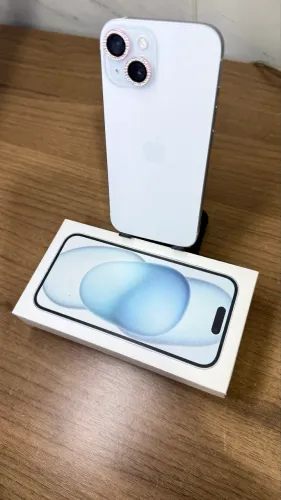 iPhone 15 Azul 128GB - Único Dono