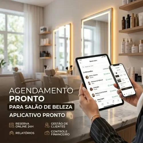 Sistema de Agendamento para Salão de Beleza - Aplicativo Pronto