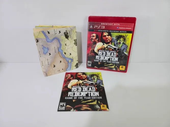 Jogo Red Dead Redemption Goty Edition com mapa Original PS3 !!!