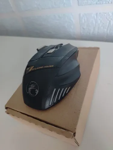 Mouse Gamer Sem Fio iMICE GW-X7 7 Botões - LED, Ergonômico e Recarregável